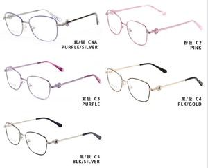 <span class=keywords><strong>2026</strong></span>年ファッションコンピュータ大型プレミアムステンレススチールメタル女性用フルリム光学眼鏡フレーム快適な迅速配送 - Product Image 6