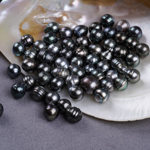 Bán Buôn Ngọc Trai 9-10Mm Tahiti Tự Nhiên Màu Đen Nước Mặn Lỏng Ngọc Trai Để Bán - Product Image 4