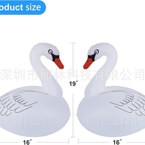 Flamant rose gonflable à énergie solaire avec lumière LED, étanche IP68, rechargeable, décoration de piscine - Product Image 5