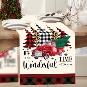 Chemin de Table Noël Joyeuses Décorations de Noël 2025 pour Maison Nappe Noël Navidad <span class=keywords><strong>Noel</strong></span> Kerst Cadeaux de Noël Nouvelle Année 2026 Natal - Product Image 5