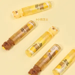 KUKI 문구 귀여운 곰 치즈 인쇄 립스틱 지우개 Kawaii 지우개 선물
