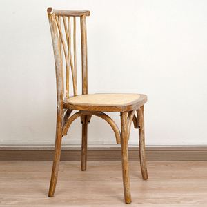 Wholesale Solid Wood Botanica Chairs with Woven Rattan Seat for Commercial <strong>Banquet</strong> and Hotel Dining - Product Image 4