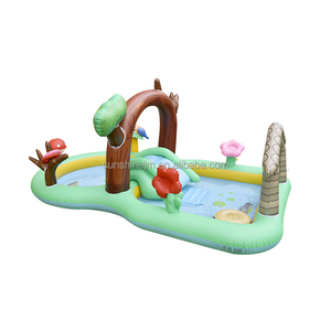 Piscine gonflable d'extérieur gonflabe san nios, jeu de <span class=keywords><strong>pataugeoire</strong></span> avec glisse, pour enfants, nouvelle collection 2020 - Product Image 3