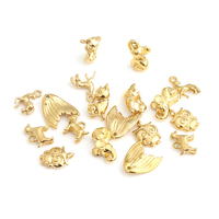 Nouvel Arrivage Breloques Vintage 3D Plaqué Or PVD 18K Éléphant Chat Égyptien Poney Hibou Queue de Sirène pour Colliers et Bracelets DIY