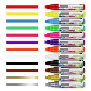 Fiber Tip Custom Dry Erase Window Chalkboard Liquid Chalk Markers Set for Whitebkard - Product Image 4