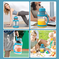 Persoonlijke USB-oplaadbare krachtige blender met grote capaciteit (2000ml), slimme sport- en fruitblender, multifunctionele sapcentrifuge