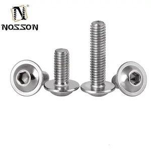 Factory Custom Flange Button Head Socket Screw M3 M4 M5 M6 Stainless Steel Cross Hex Socket Flanged Washer Head Screws