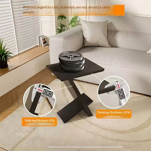 <span class=keywords><strong>Tavolino</strong></span> Moderno in Legno Massello Spesso 3CM, <span class=keywords><strong>Tavolino</strong></span> Geometrico a Forma di Z per Soggiorno, Camera <span class=keywords><strong>da</strong></span> Letto, Divano, Piccolo <span class=keywords><strong>Tavolino</strong></span> <span class=keywords><strong>da</strong></span> Tè - Product Image 3