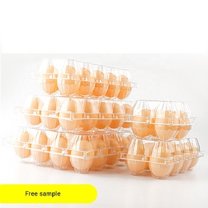 Egg packing box cheap disposable transparent 30 holes plastic egg tray