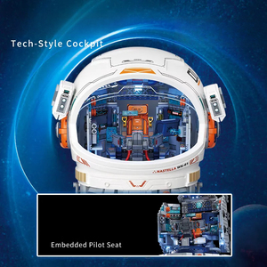 Wekki 506511 Creative Universe Explore Model Space Capsule Astronaut Helmet Steam Educational Toys Gifts Building Blocks Sets - Product Image 6