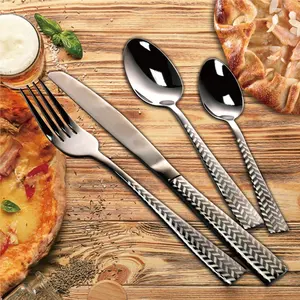 ステンレス鋼カトラリーロングパドルハンドルナイフステンレス鋼金属バターナイフ食器セット食器
