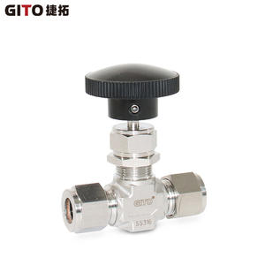 Válvula de Aguja Manual de 1/2'' con Cuerpo Forjado y Férula para Agua y Aceite, 3000 PSI, Válvula de Aguja para Línea de Aire con Estructura Angular - Product Image 5