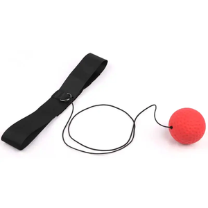 Boxing Reflex <strong>Ball</strong> <strong>Head</strong> Band Fighting Speed Training Punch <strong>Ball</strong> MMA Sanda <strong>Boxer</strong> Hand Eye Training Set - Product Image 2
