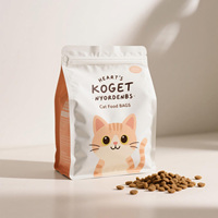 Sac de stratification étanche pour aliments lyophilisés pour animaux de compagnie Pochette debout personnalisée PE pour nourriture pour chat et chien