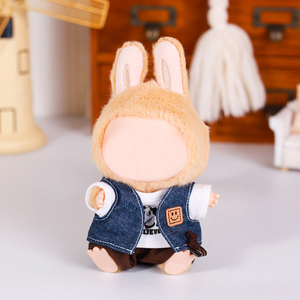 17Cm La Bu Bu Búp Bê Của Quần Áo Trang Phục Phụ Kiện Cho Idol V1 V2 Thời Trang T-Shirt Quần Short Denim Vest Trang Phục Sang Trọng Mini Búp Bê Quần Áo - Product Image 4