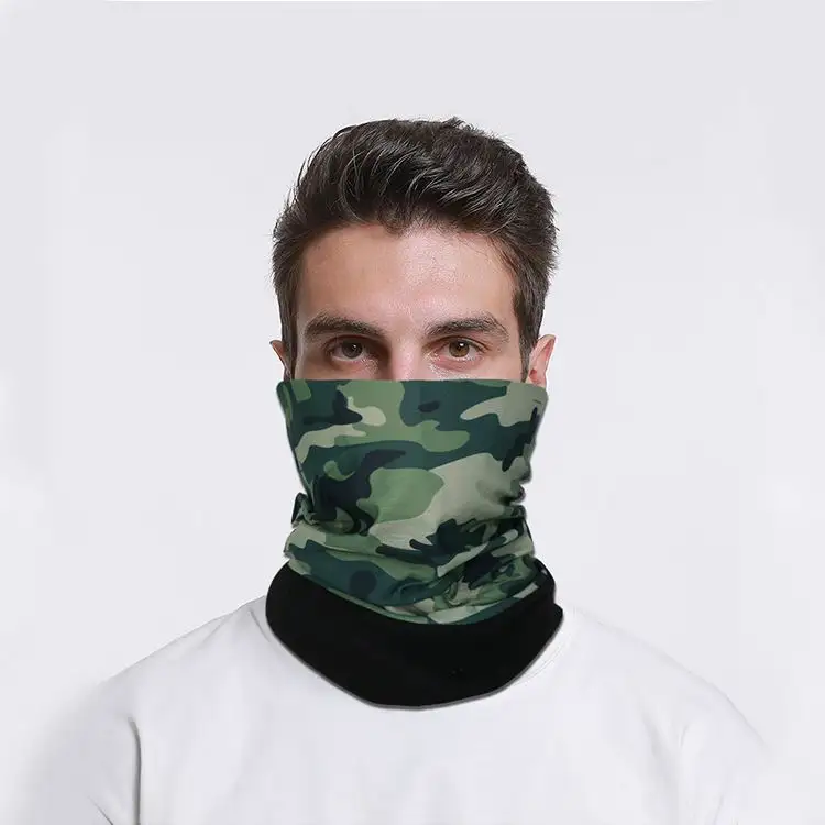 Aangepaste Logo Gedrukt 100% Polyester Partoon Kleur Polar Fleece Neck Tube Bandana Buffs Sjaal