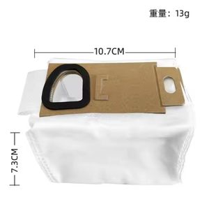Pour <span class=keywords><strong>Xiaomi</strong></span> Roborock H7 H6 pièces d'aspirateur filtre Non tissé sac à poussière accessoire <span class=keywords><strong>brosse</strong></span> en plastique pour RV manuel/batterie/électrique - Product Image 3
