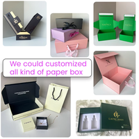 Boîtes magnétiques de luxe personnalisées par le fournisseur avec logo, éponge de soin personnel, insert en mousse de carton noir, emballage de boîte cadeau