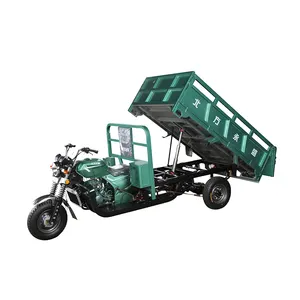 سوبر قدرة تفريغ البضائع دراجة ذات ثلاث عجلات بموتور للمصنع الزراعية وقود البنزين دراجة ثلاثية بمحرك