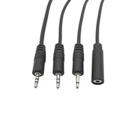 Câble audio mono/stéréo 2,5 mm 3,5 mm, connecteur jack mâle/femelle, fil d'extension 2/3/4 broches, câble de réparation DIY pour écouteurs et micro