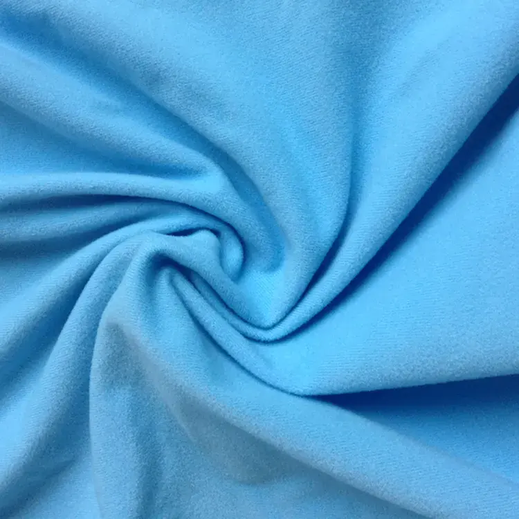 factory price plain dyed tricot brush 100 polyester velvet upholstery fabric
