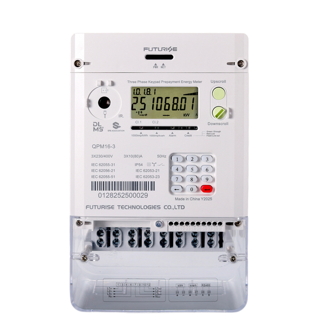 GPRS STS Energy Meter Electricity Energy Monitor 3 Phase Smart Energy Meters With LCD RS485 Compteur High Quality