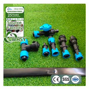 Conector de Cinta de Riego por Goteo de Nuevo Diseño a Precio de Fábrica, Válvula de Cinta de Goteo, Codo y Tapón para Sistema de Riego por Goteo de 1 Hectárea - Product Image 1