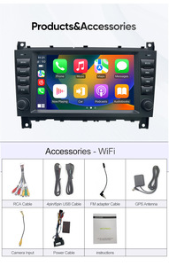 CARUPEZ Autoradio Android 8 pouces pour <span class=keywords><strong>Mercedes</strong></span> Benz <span class=keywords><strong>SLK</strong></span> CLK 2004-2010 Unité principale de navigation de style OEM DSP GPS 8581/7862 8 cœurs - Product Image 5