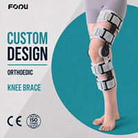 Attelle de genou à charnière pour fixation de fracture, stabilisateur de genou à angle réglable, support de genou pour la récupération post-chirurgicale