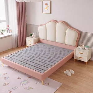 <span class=keywords><strong>Lit</strong></span> en bois massif en forme d'oreilles de chat au design moderne avec rangement, vente directe d'usine pour filles et garçons - Product Image 3