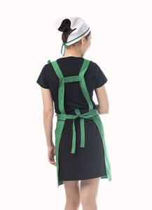 Grembiule da donna retrò e grazioso, in tela, per cucina, moda, cucinare, con logo personalizzabile, uniforme da chef, da cameriera per cucina e <span class=keywords><strong>bar</strong></span> - Product Image 4
