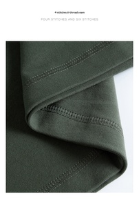 T-shirt da uomo vintage personalizzata in cotone ricamato, tinta unita, girocollo, manica corta, vestibilità dritta, traspirante - Product Image 6