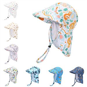 Nouveau chapeau bob Panama d'été pour bébés garçons et filles, motif dessin animé, maille respirante, chapeau de soleil de plage pour enfants, protection <span class=keywords><strong>UV</strong></span> pour enfants - Product Image 2