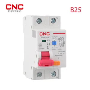 CE CB sertifikalı 1P + N 6A-63A 10mA overload 300mA 300mA 230V AC 4. Aşırı yük koruması ile 5kA devre kesici RCBO
