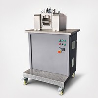 Machine de granulation de plastique de laboratoire, broyeur à deux rouleaux, mélangeur de composés plastiques recyclés, granulation, retraitement des déchets, test CE ISO