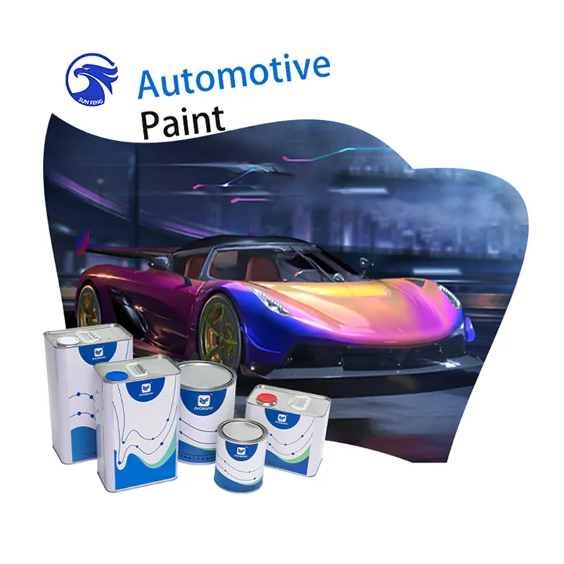 Akrilik PU boya renk yüksek kapsama 1K metalik araba Refinish kaplama 2K araba Refinish sprey boya otomatik boya karıştırma sistemi