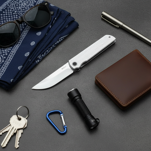 Cuchillo de Bolsillo EDC DY741R, Cuchillo Plegable Pequeño para Hombre, con Clip para Cinturón, Acero SKD-11, Cuchillo de Resina para Mujer, para Campismo, Senderismo y Actividades al Aire Libre - Product Image 1