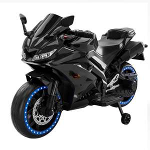 Children's Electric Motorcycle Can Be Customized Charging Motorcycle Toy Car Music Light Electric Car with Training <b>Wheels</b> - Product Image 5
