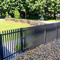 Portail de jardin élégant en alliage d'aluminium, clôture contemporaine, treillis résistant à la décomposition, écologique