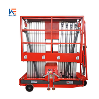5M 6-16m hauteur de levage colonne d'échafaudage mobile extérieure ascenseur manlift en aluminium échelle plate-forme élévatrice