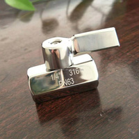 Mini-vanne à bille en acier inoxydable haute pression 316