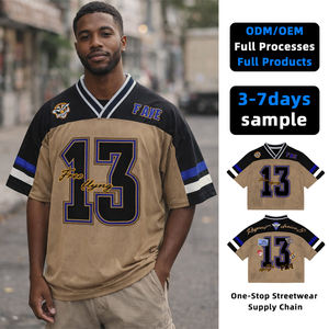 Top Ranking Men's Casual Hip Hop T-<b>shirts</b> Spandex/Polyester Knitted 200g Digital Printing Quick Dry OEM Service Custom <b>Patchwork</b> - Product Image 1