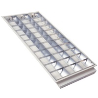 18 36w 40w 48w 72w T5 luminaire fluorescent 2x4 pieds lampe de bureau grille 1.2m 60x60 60x120 plafonnier encastré