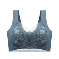 Magnifique Soutien-Gorge Femme Grande Taille en Dentelle, Élastique, Doux, Rembourré, Anti-Affaissement, Soie, Sans Coutures
