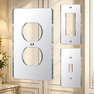 ITTA Plain Acrylic Toggle Mirror Finish Rated Wall <strong>Switch</strong> Cover Plates <strong>Outlet</strong> Covers With <strong>Smart</strong> Life | US - Product Image 1