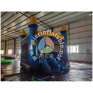 Structure gonflable bleue et jaune avec toboggan, de qualité commerciale, pour enfants, idéale pour <span class=keywords><strong>les</strong></span> festivals en plein air et <span class=keywords><strong>les</strong></span> événements de jardin - Product Image 4