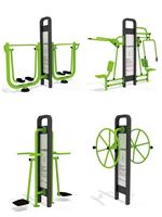Máquina de remo y andador de aire de acero galvanizado duradero para exteriores, equipo de fitness para parques públicos y gimnasios, ejercicio de cuerpo completo