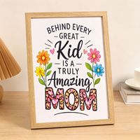 Personalisierter Fotorahmen „Meine tolle Mama“ mit rosa Schleife, Mama-Erinnerungsstück, Baby-Handabdruck-Bastelset, Geschenk für Neugeborene