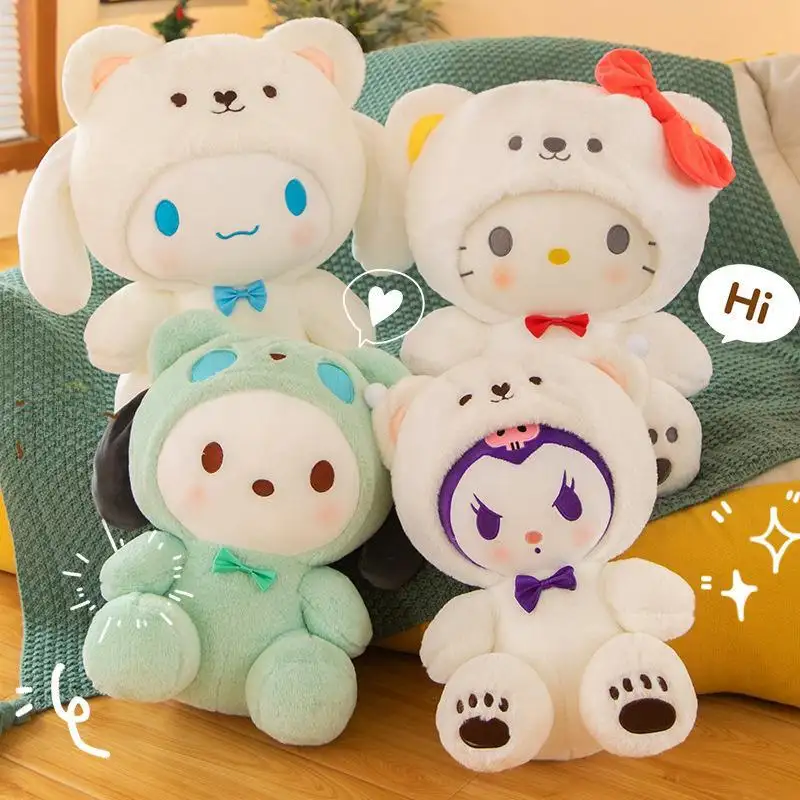 Nieuwe Schattige Kt Kat Melodie Kuromi Pluche Poppen Best Verkopende Anime Cartoon Figuur Knuffels Kinderen Meisjes Geschenken