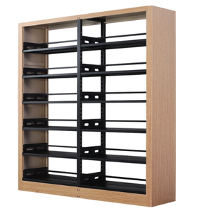 Estantería de exhibición de varios niveles para <span class=keywords><strong>biblioteca</strong></span> y equipo, estante de diseño de muebles, puerta corredera de Metal, Popular - Product Image 3